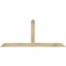 Ekena Millwork Portland Rough Sawn Timber Gable Bracket, Douglas Fir, 72"W x 30"H x 4"D x 4"F, 10/12 Pitch GBW072X30X0404POR00RDF - alternate 1